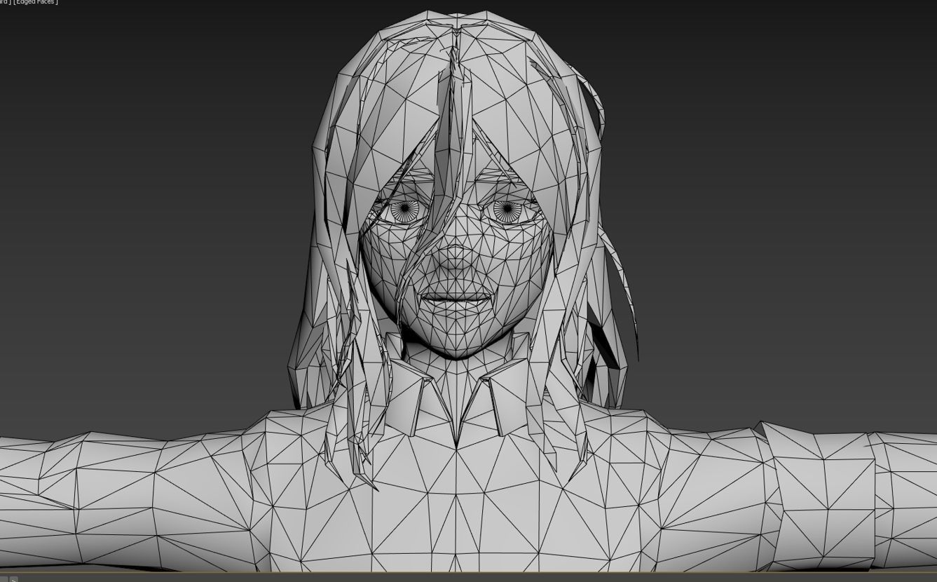 Pieck AOT VRChat Oculus Quest Low-poly 3D model_7