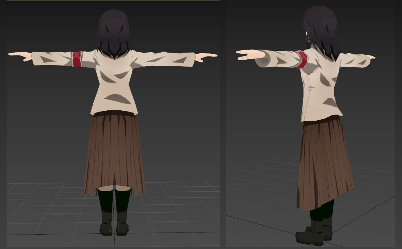 Pieck AOT VRChat Oculus Quest Low-poly 3D model_2