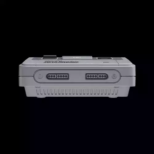 Super Nintendo Console 3D model