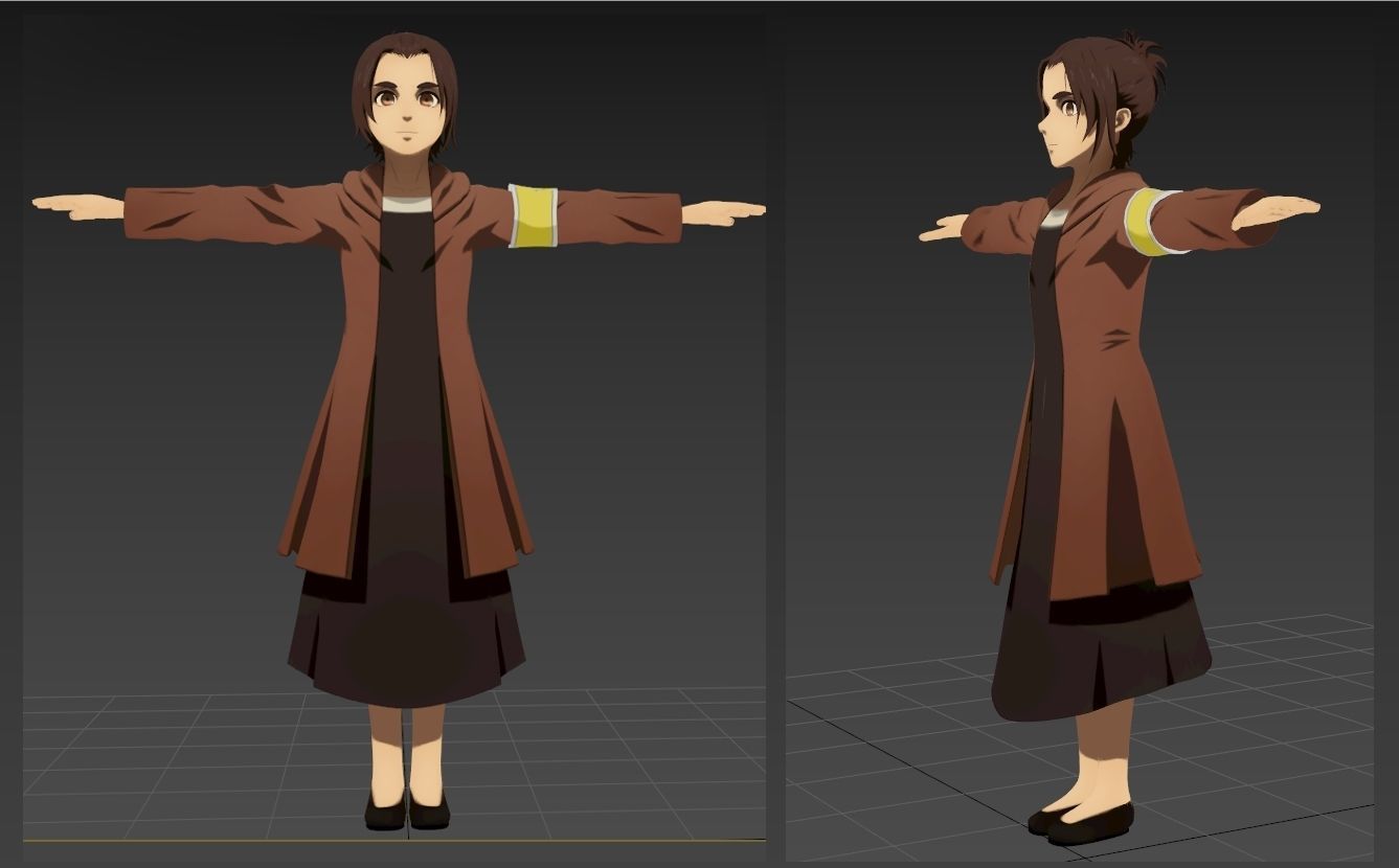 Gabi SNK VRChat Avatar PC 3D model_1