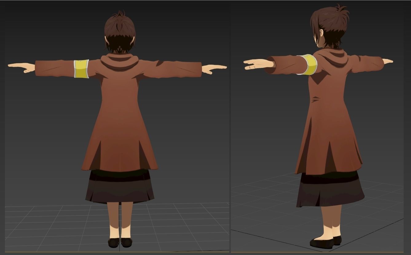 Gabi SNK VRChat Avatar PC 3D model_2
