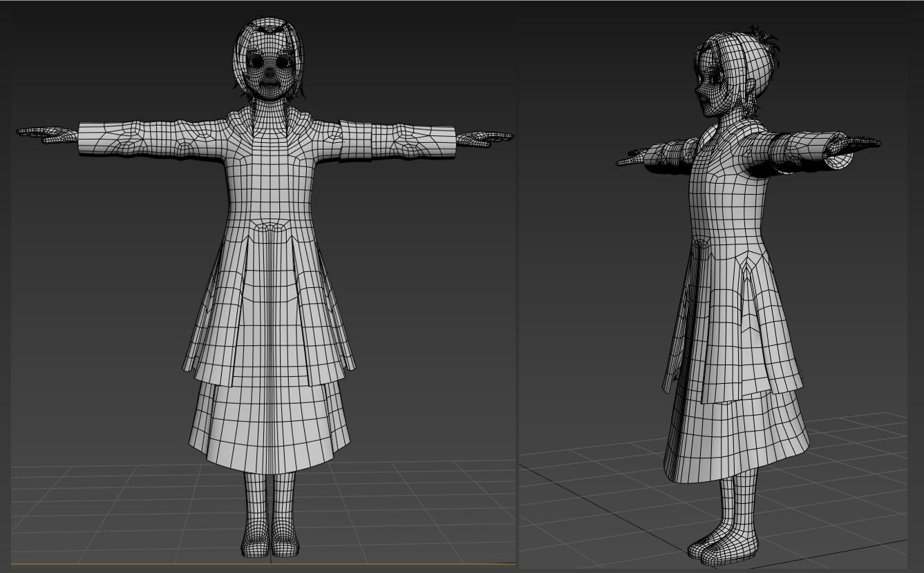 Gabi SNK VRChat Avatar PC 3D model_4