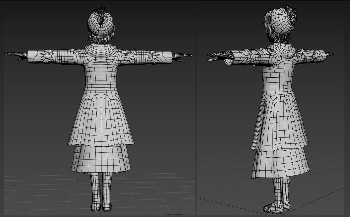 Gabi SNK VRChat Avatar PC 3D model_3