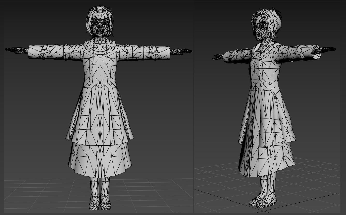 Gabi AOT VRChat Oculus Quest Low-poly 3D model_4