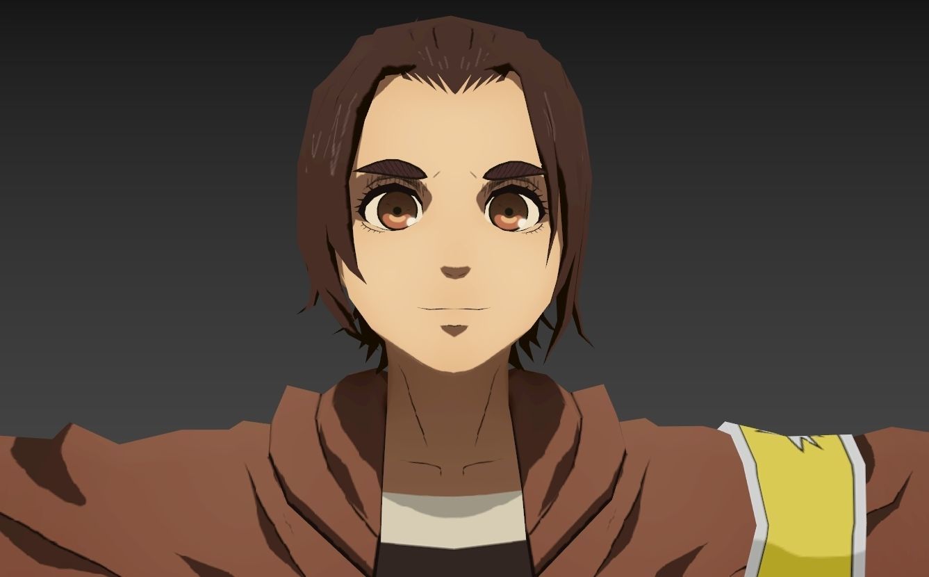 Gabi AOT VRChat Oculus Quest Low-poly 3D model_5