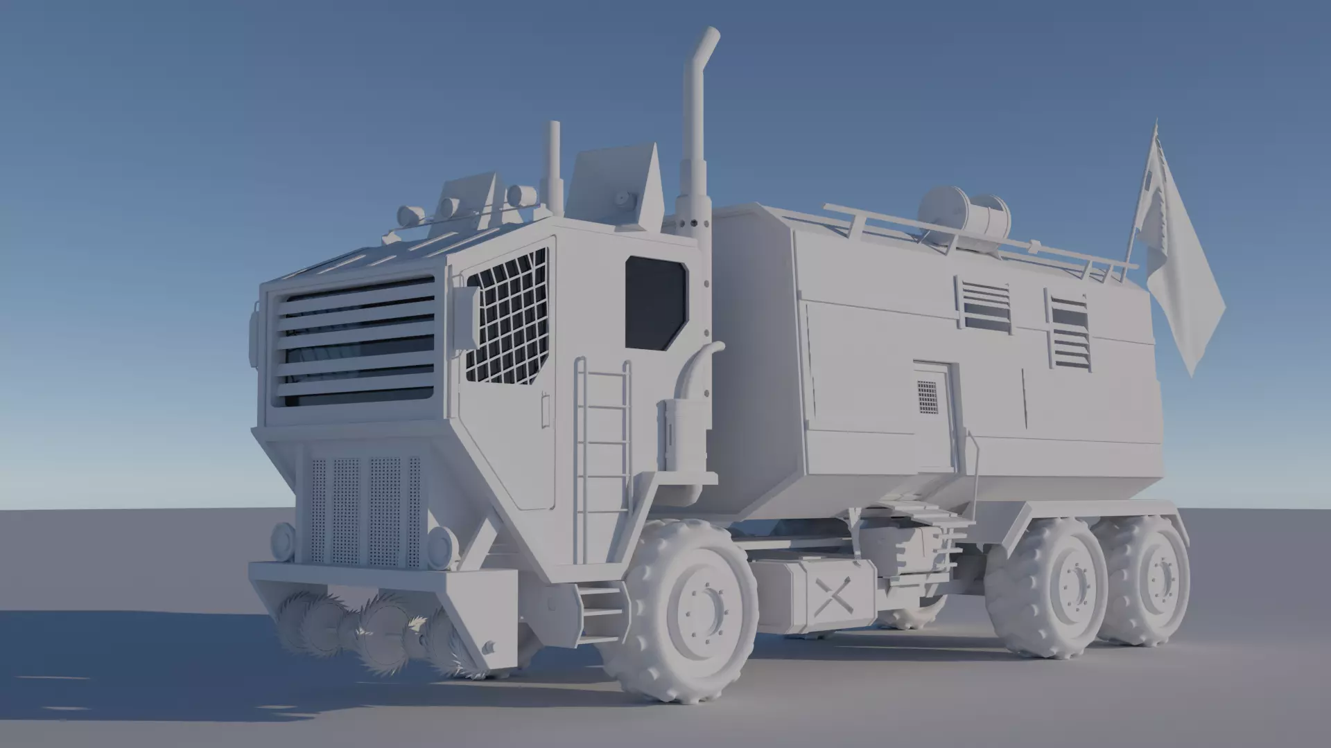 Wasteland Truck Free 3D model