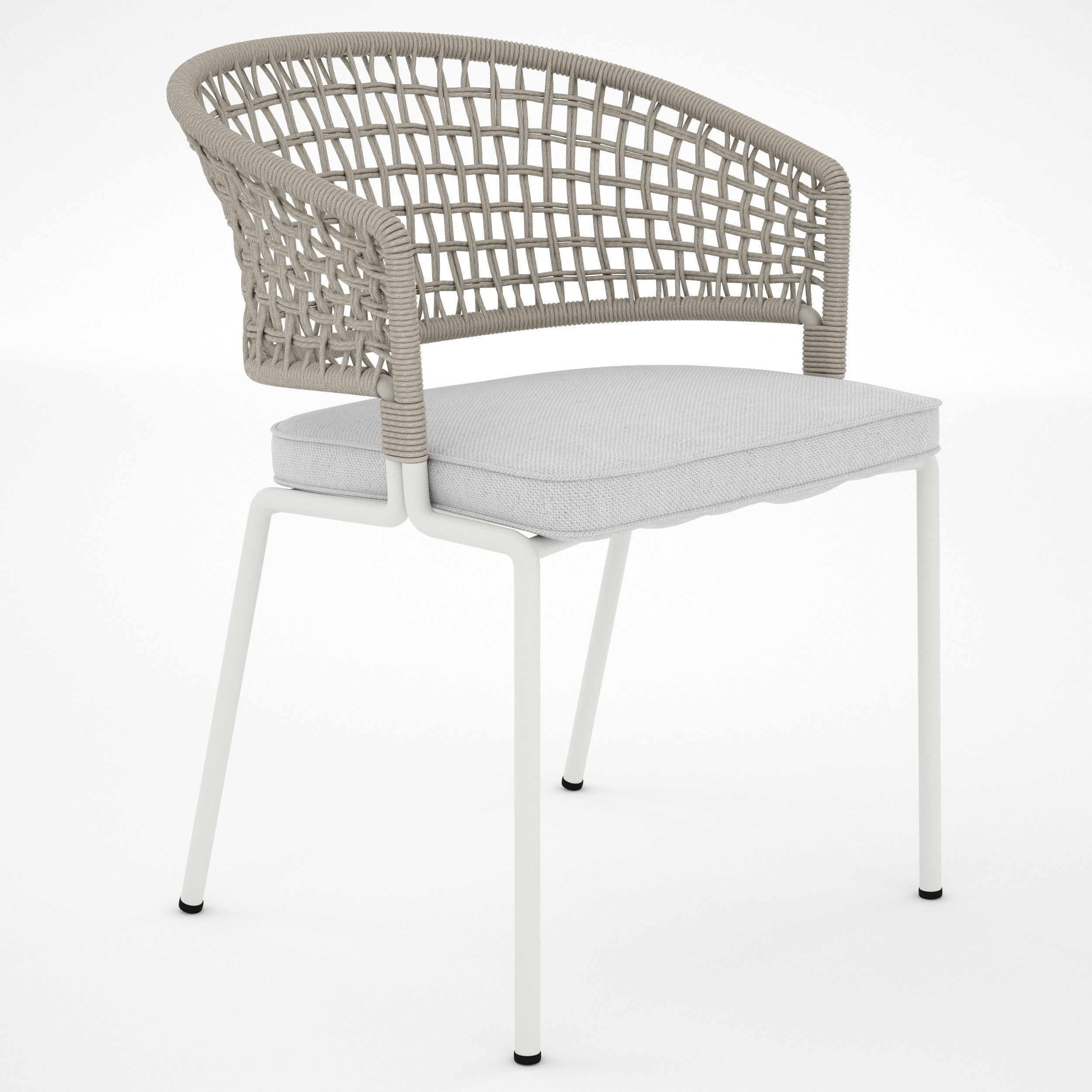 TRIBU Contour Armchair and ILLUM table 3D model_3