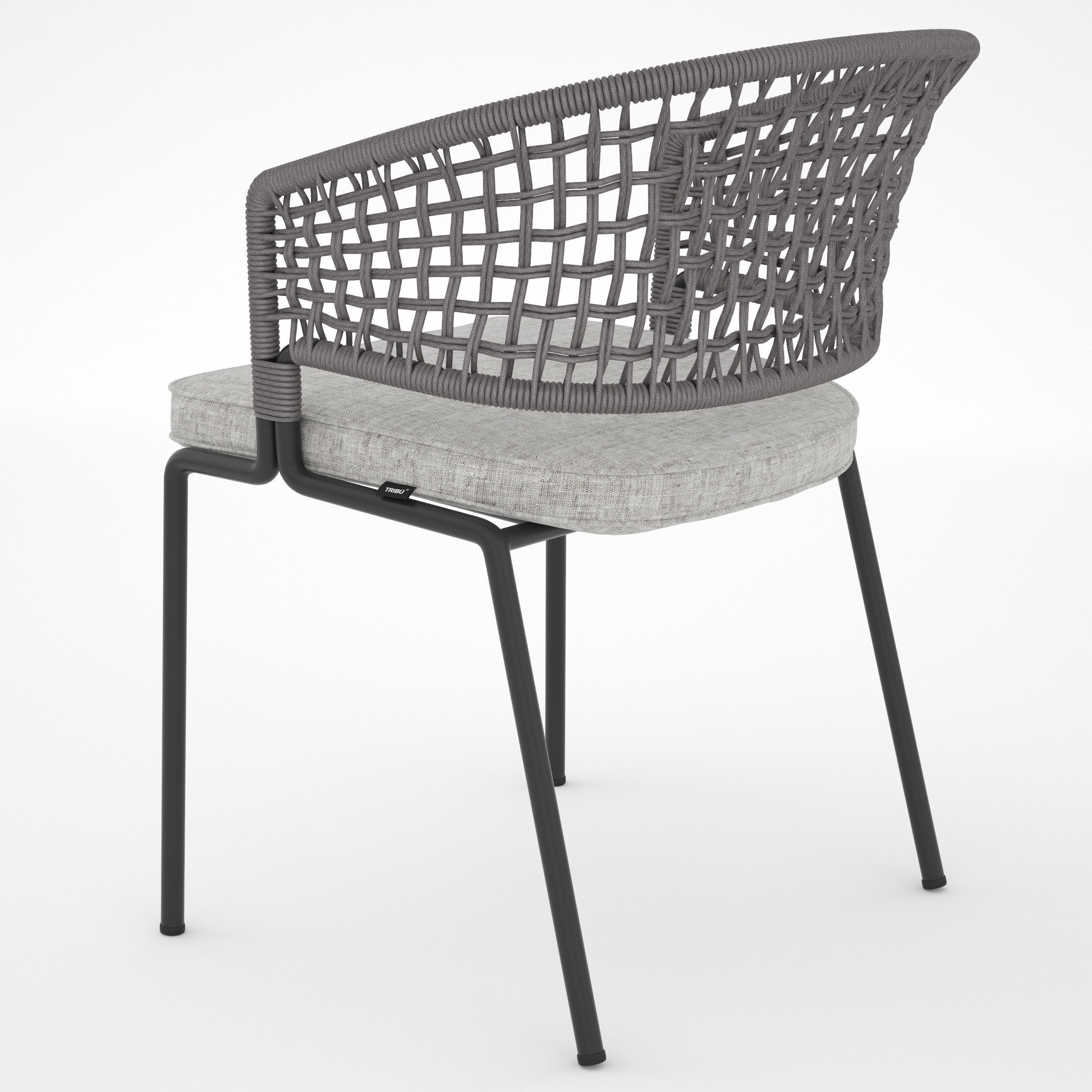 TRIBU Contour Armchair and ILLUM table 3D model_2