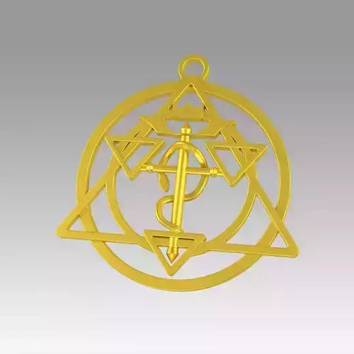 Transmutation Symbol FullMetal Alchemist Necklace Alchemy