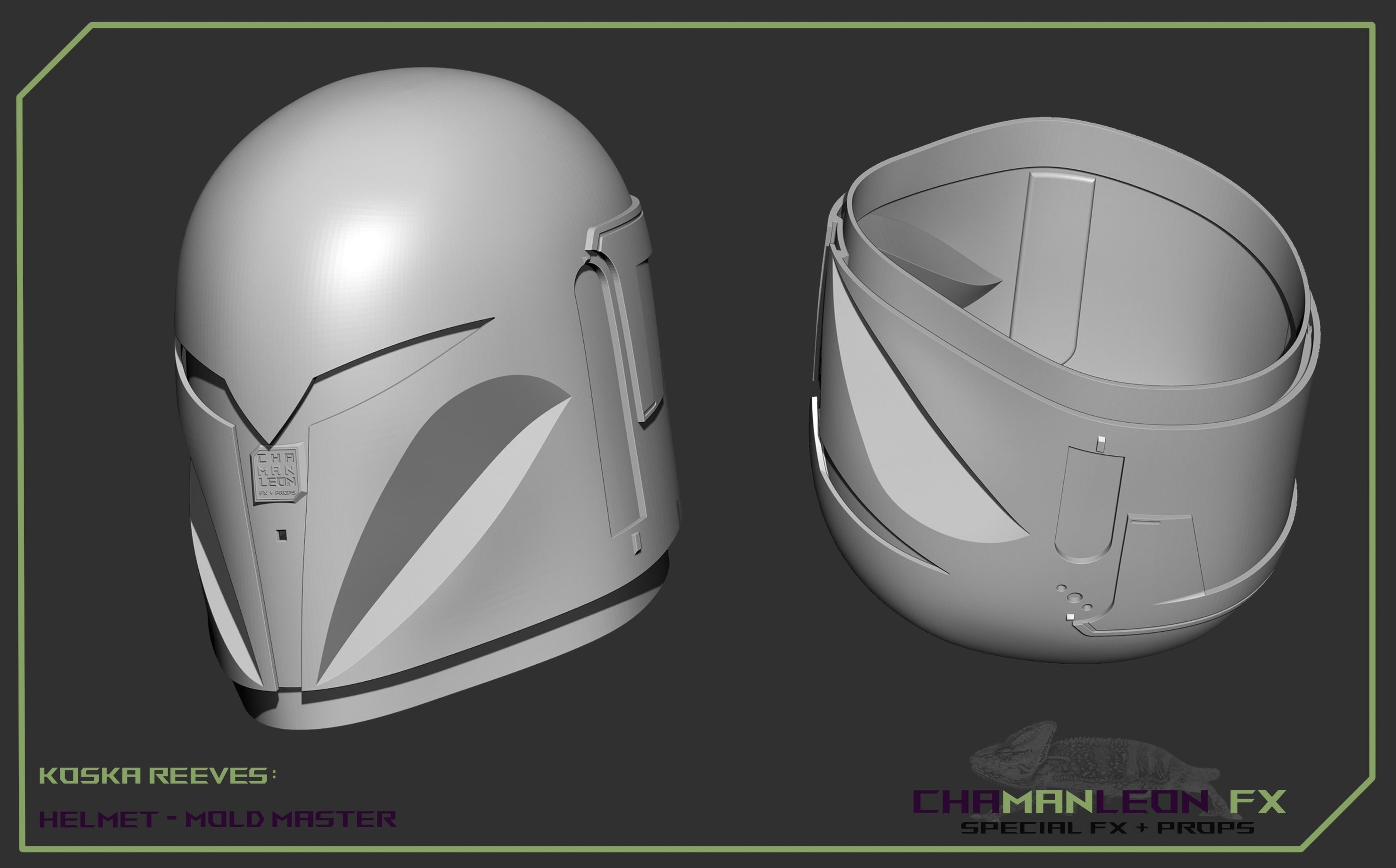 Koska Reeves The Mandalorian 3d printable cosplay helmet 3D print model_5