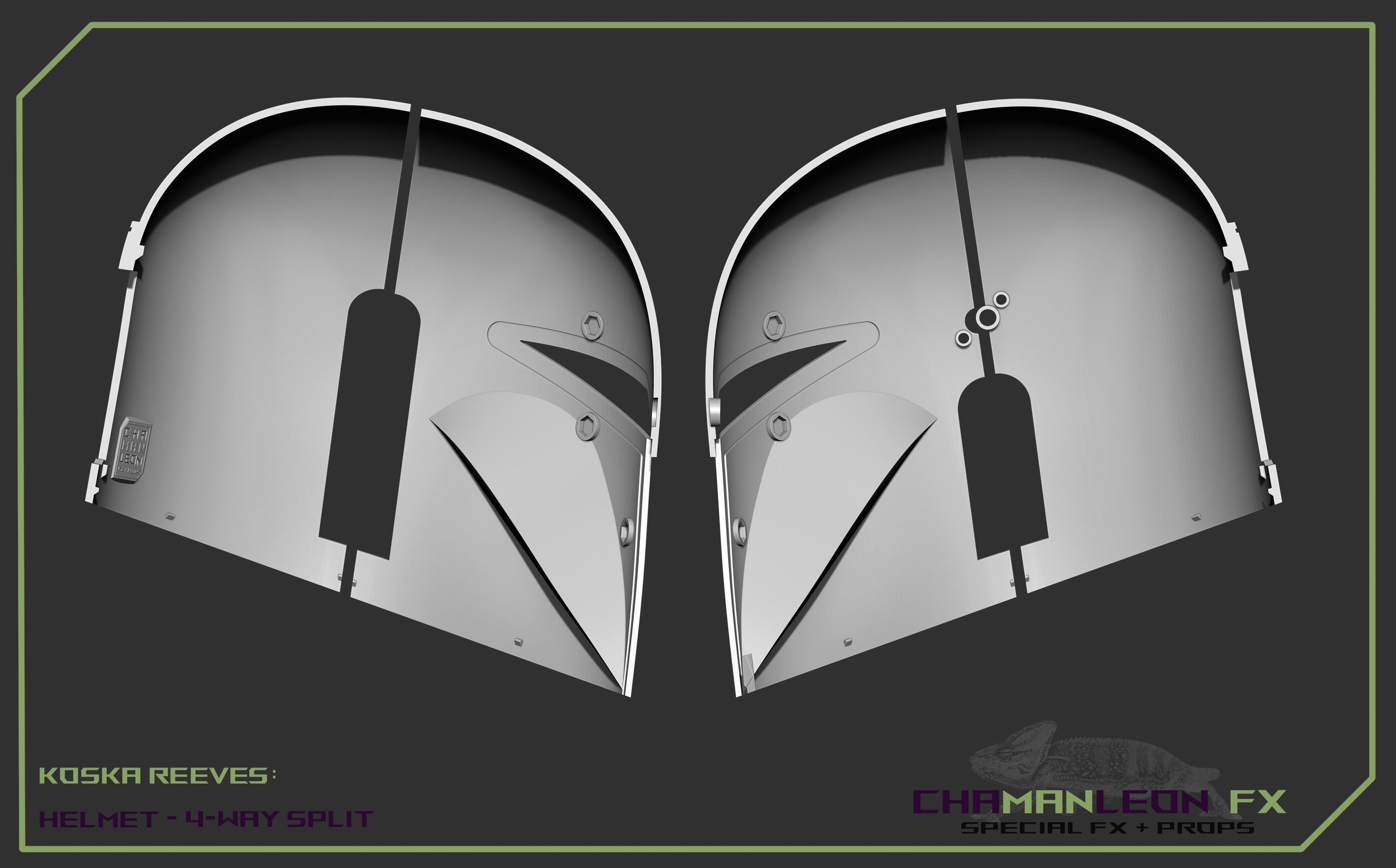 Koska Reeves The Mandalorian 3d printable cosplay helmet 3D print model_6