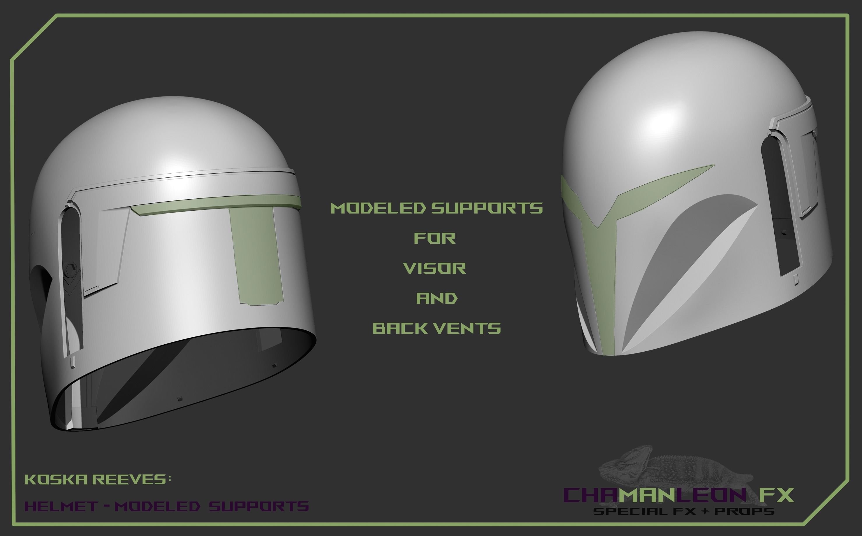 Koska Reeves The Mandalorian 3d printable cosplay helmet 3D print model_16