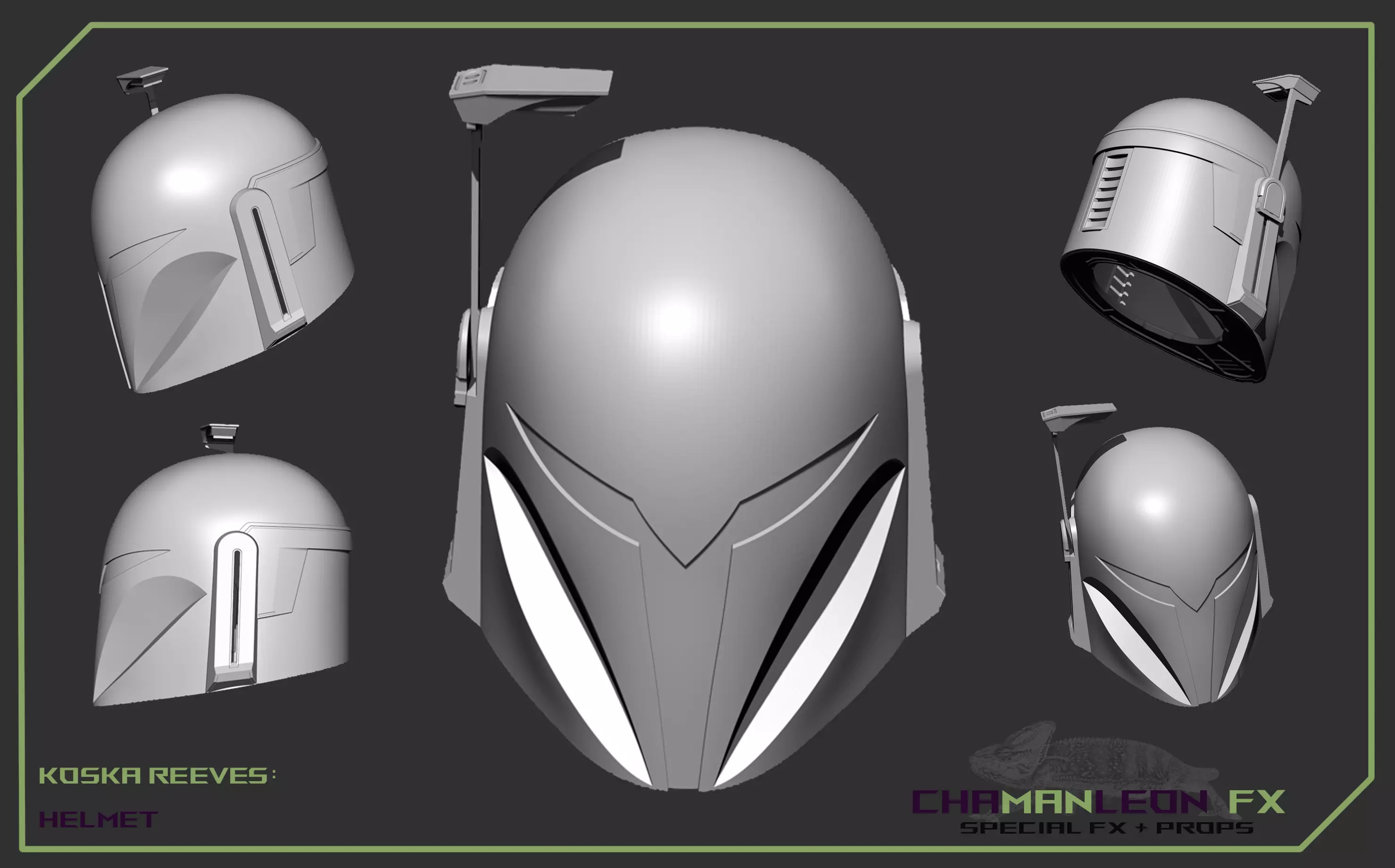 Koska Reeves The Mandalorian 3d printable cosplay helmet 3D print model_0