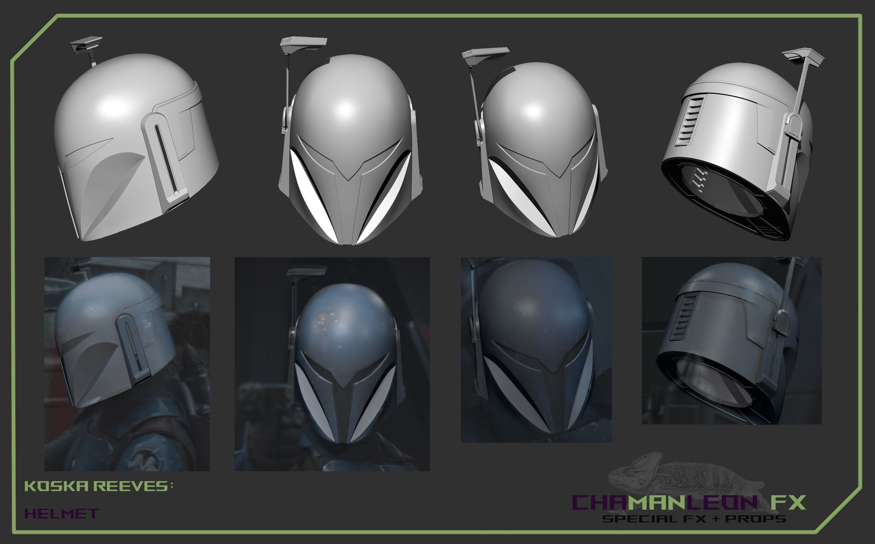 Koska Reeves The Mandalorian 3d printable cosplay helmet 3D print model_2