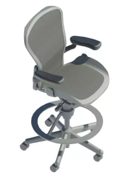 silla empresarial  3D model_0