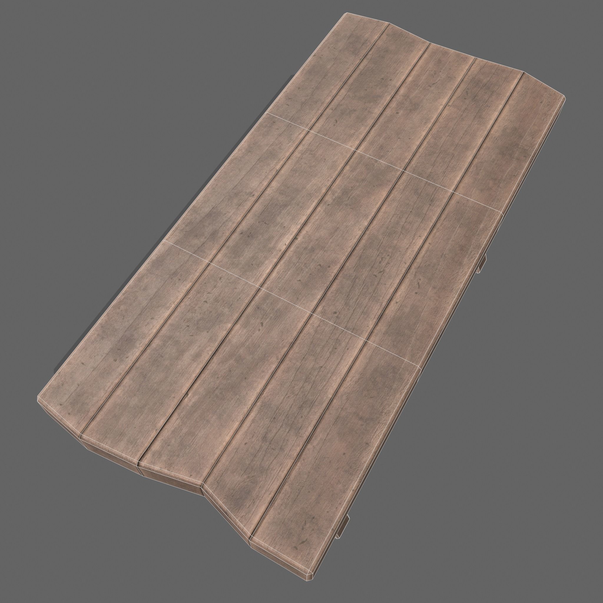 Medieval Blacksmith Bench Low-poly 3D model_24