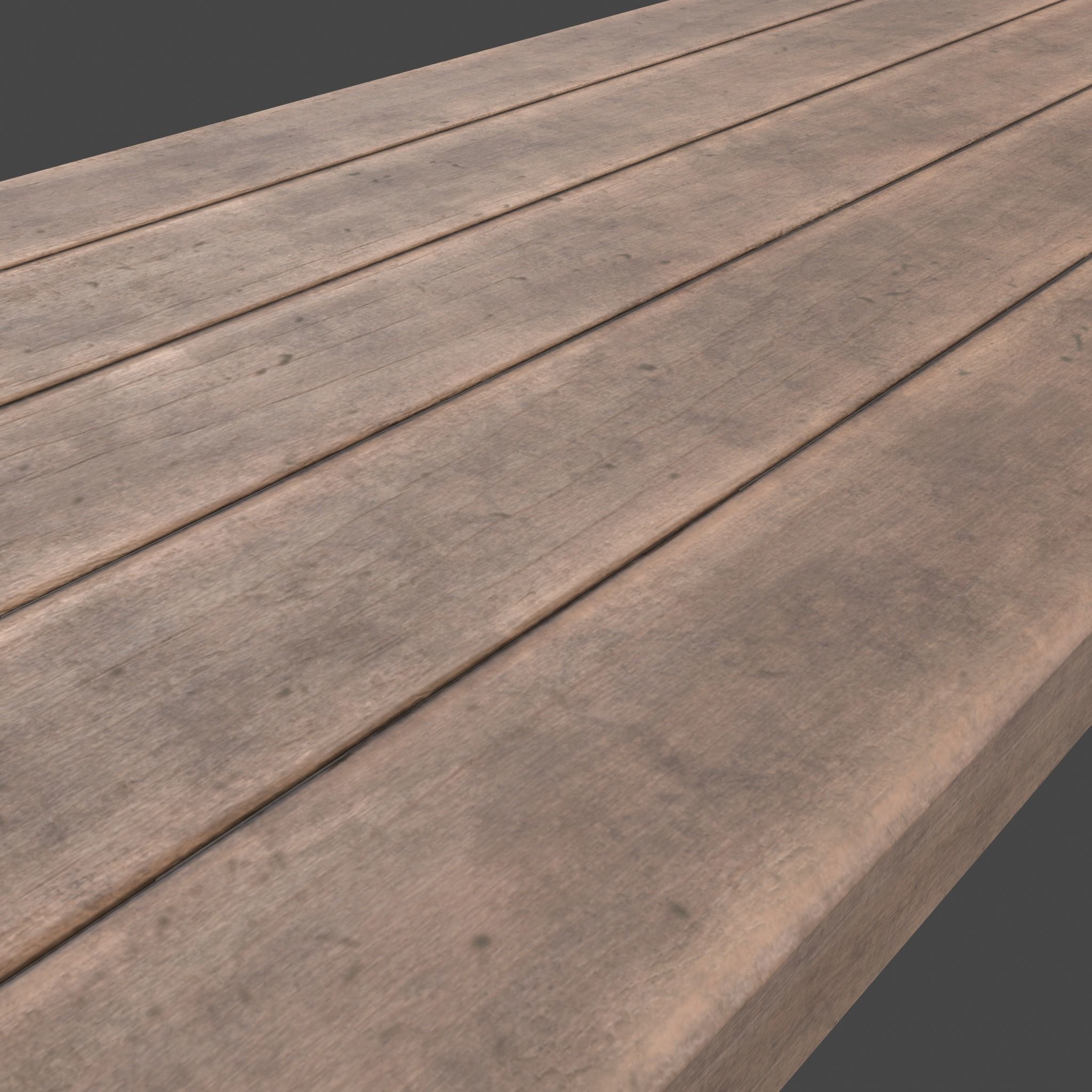 Medieval Blacksmith Bench Low-poly 3D model_10