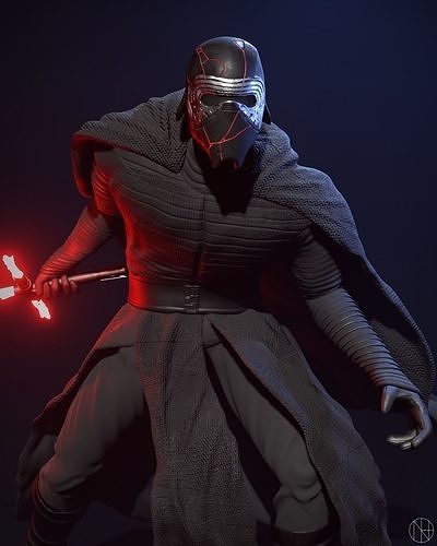Kylo Ren Statue 3D print model