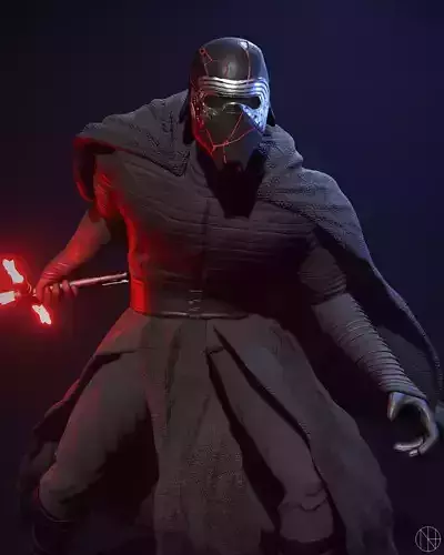 Kylo Ren Statue 3D print model