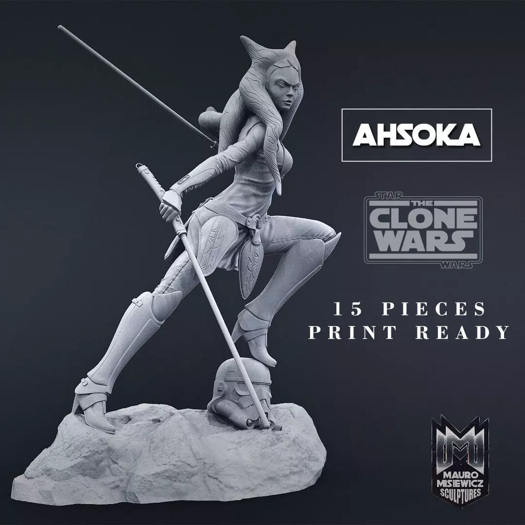 Ahsoka Tano 3D printable figure 3D print model