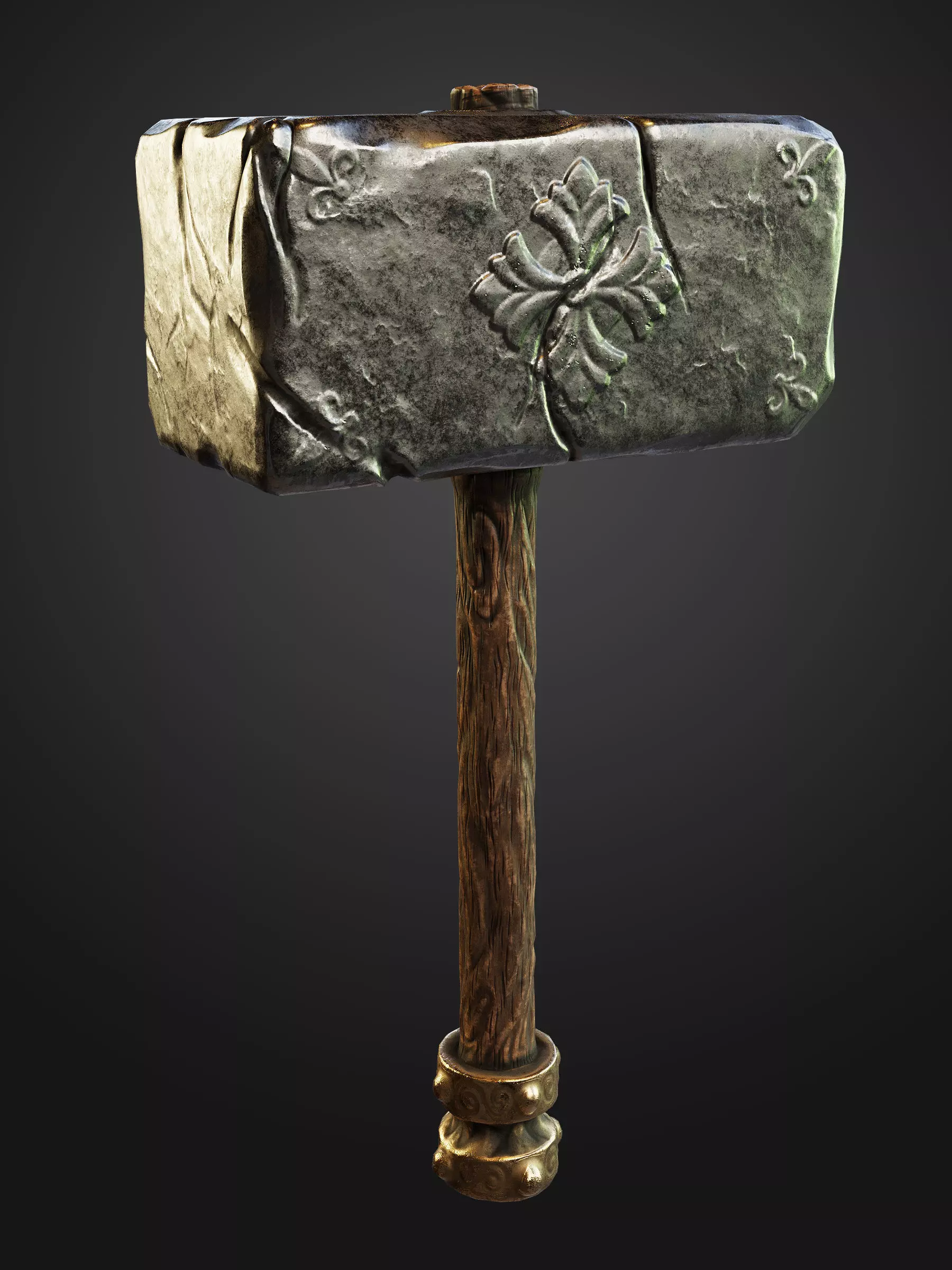 War Hammer Free low-poly 3D model