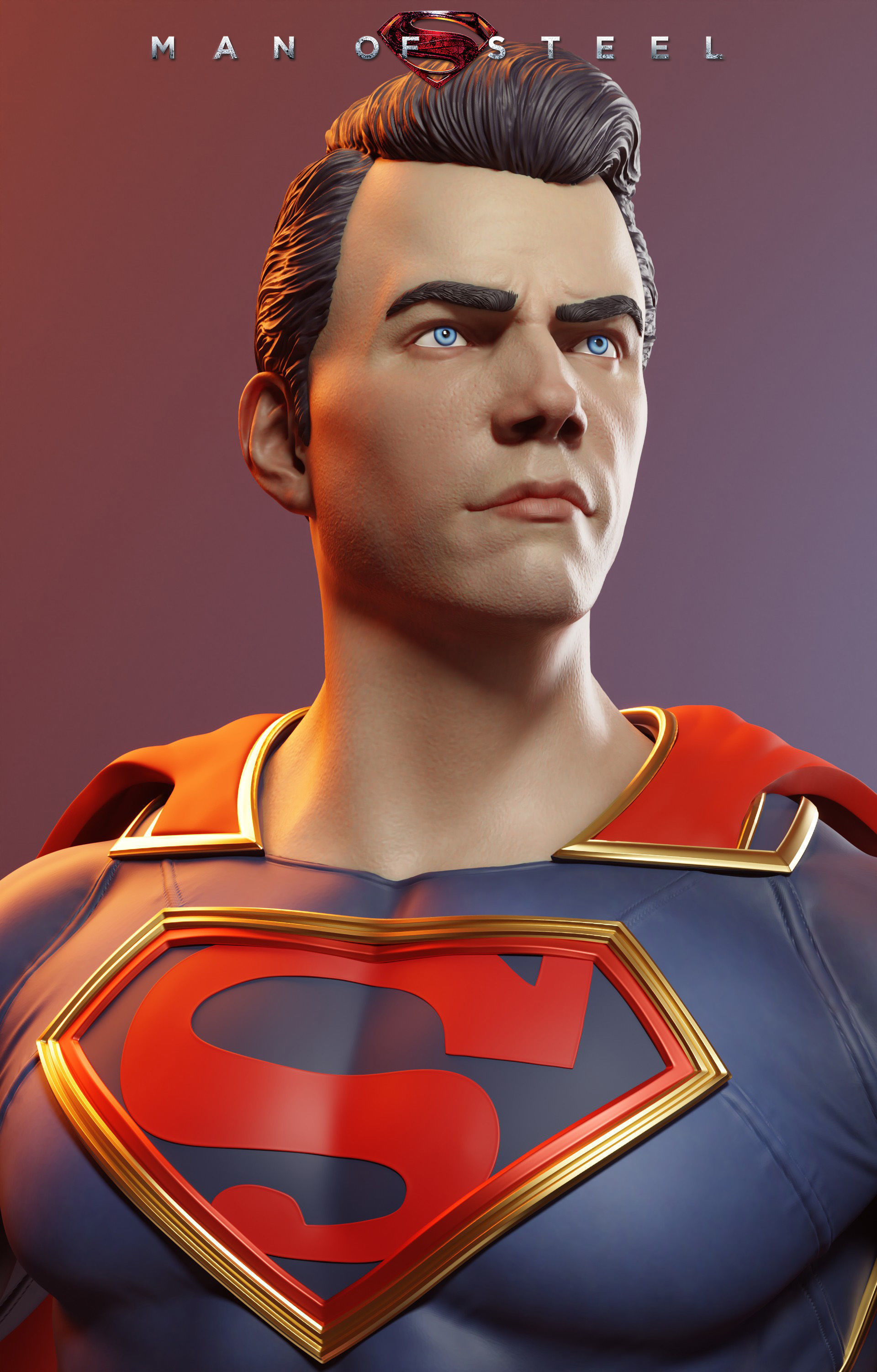 Superman Man Of Steel 3D print model_12