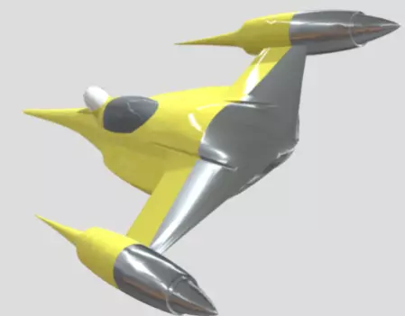 N1 Naboo Starfighter Free 3D model