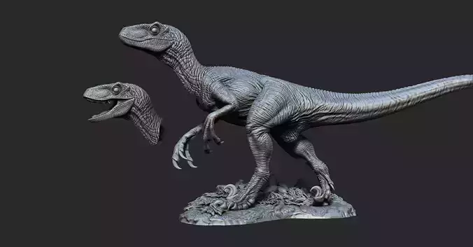 Jurassic Park Jurassic World Velociraptor - 3D Print Model 3D print model