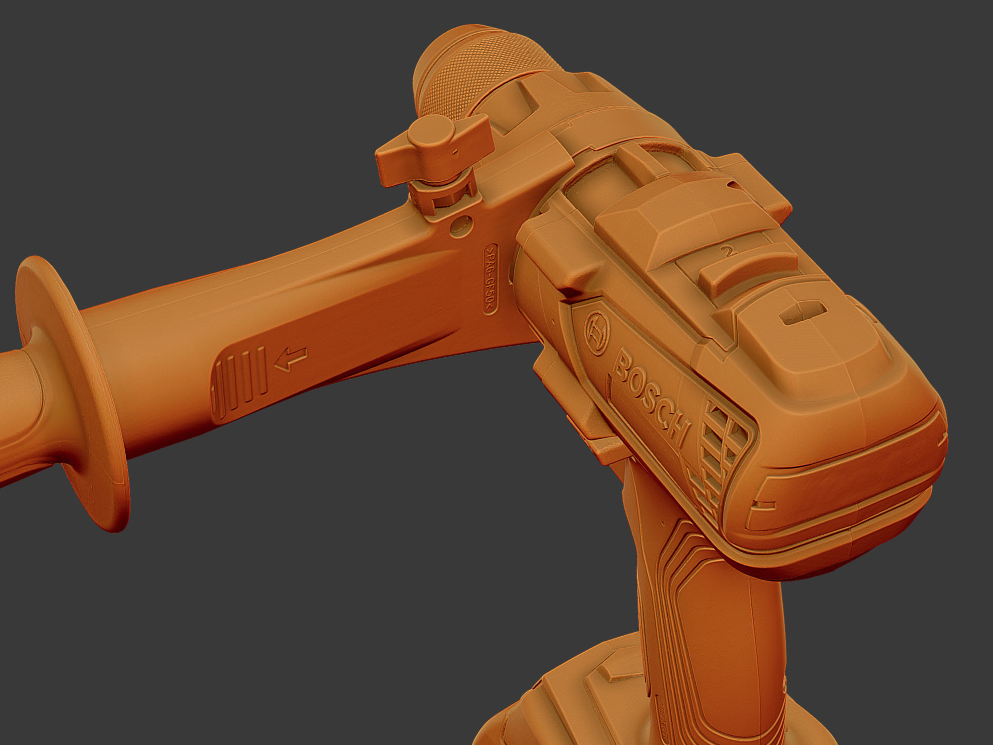 Bosch GSB 18V Drill Driver RAW Scan 3D model_15