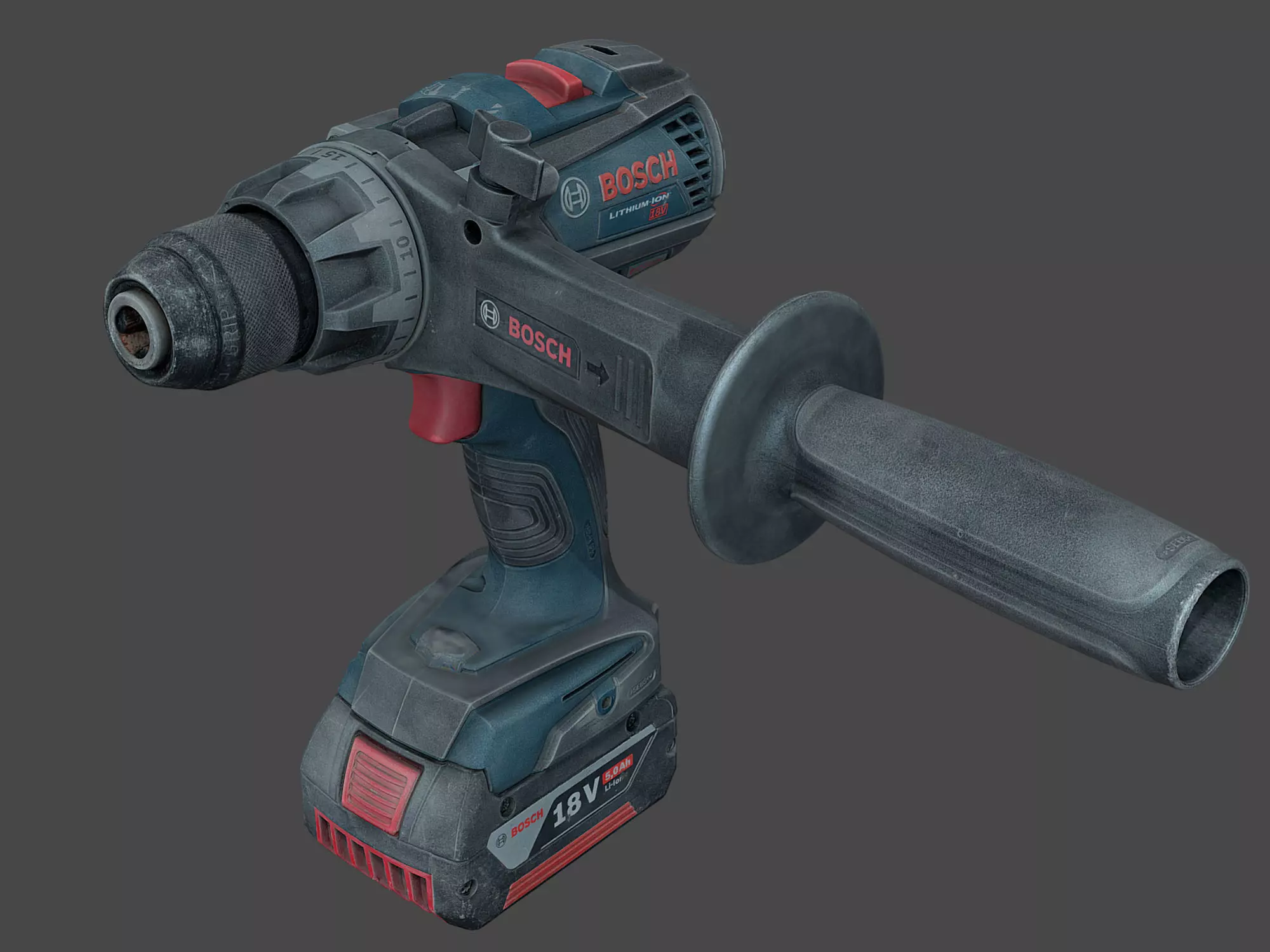 Bosch GSB 18V Drill Driver RAW Scan 3D model_0