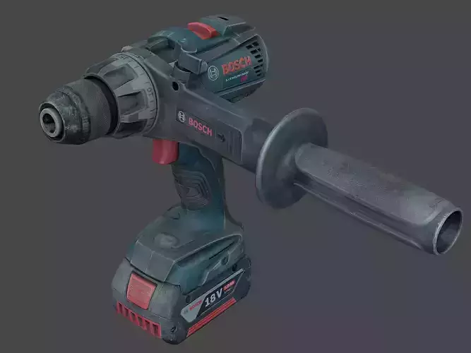 Bosch GSB 18V Drill Driver RAW Scan 3D model
