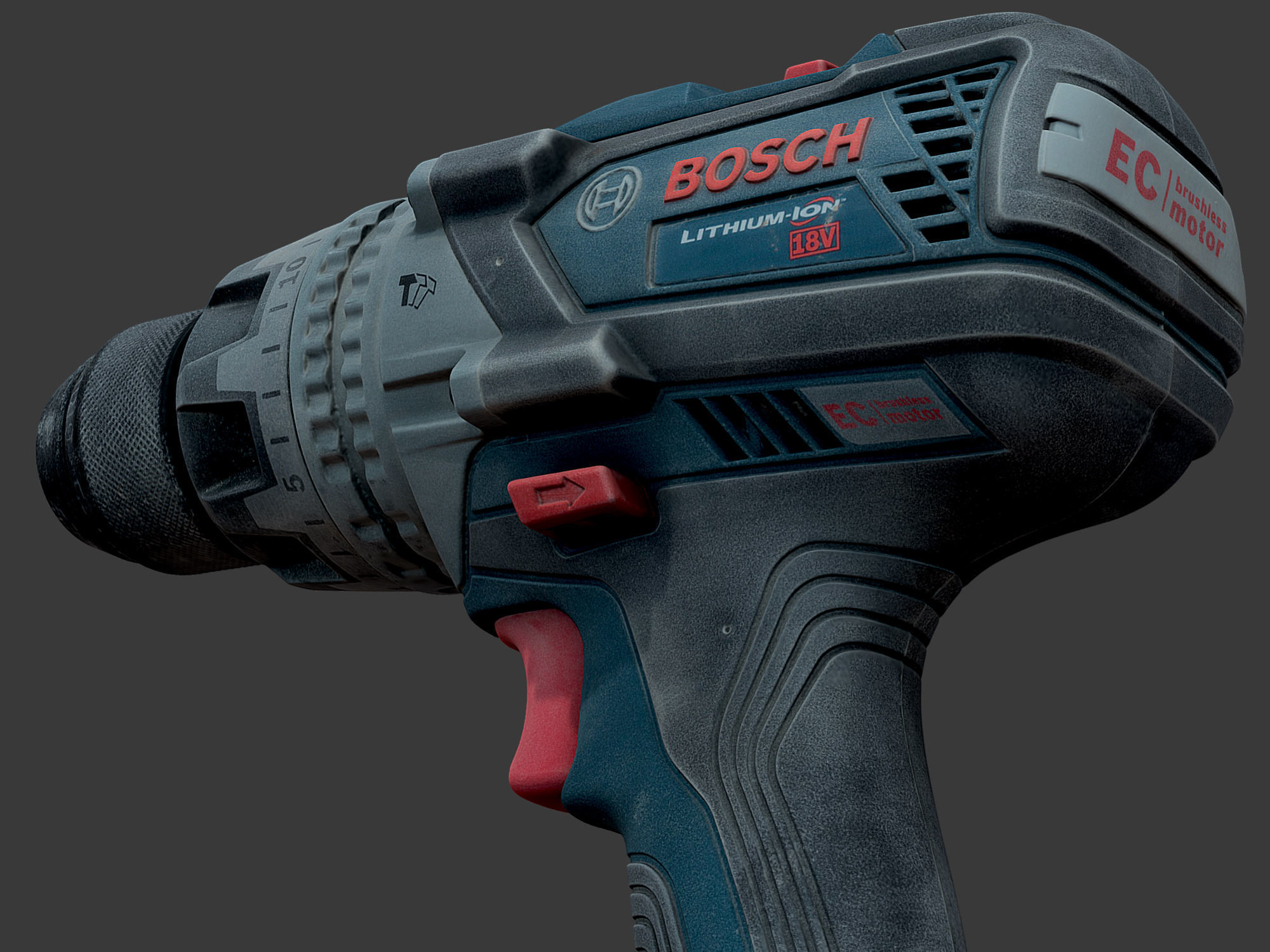 Bosch GSB 18V Drill Driver RAW Scan 3D model_9