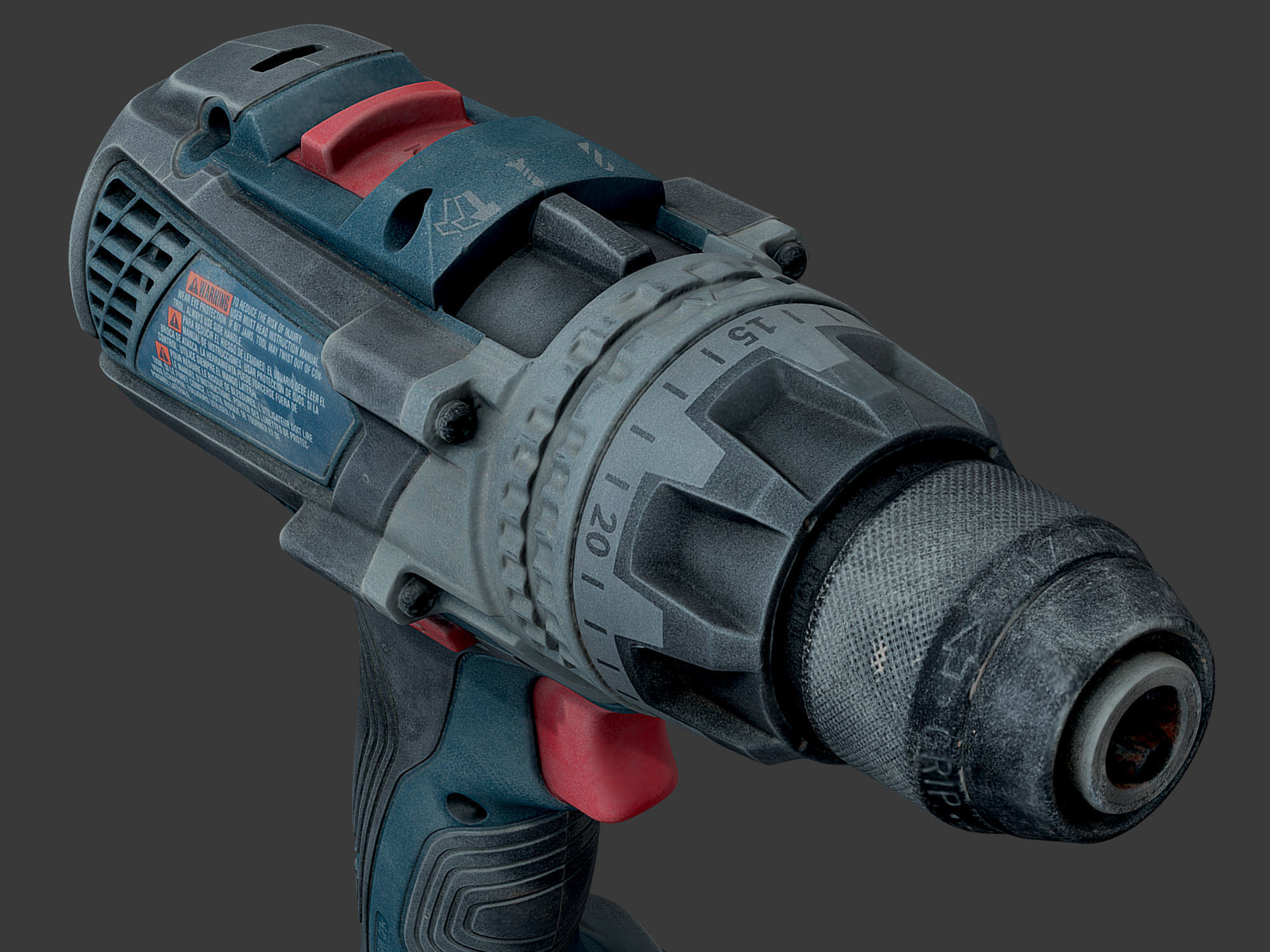 Bosch GSB 18V Drill Driver RAW Scan 3D model_8