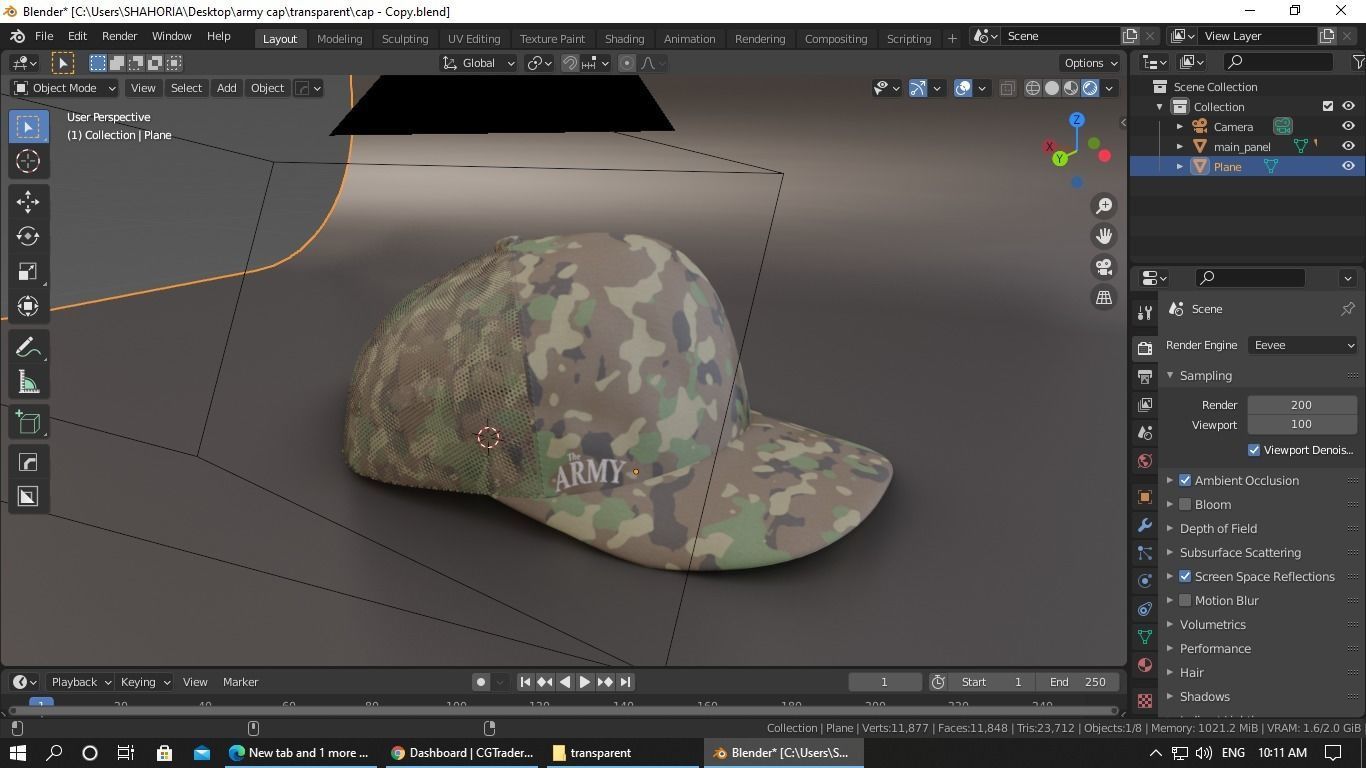 Cap-Hat 3D model_3