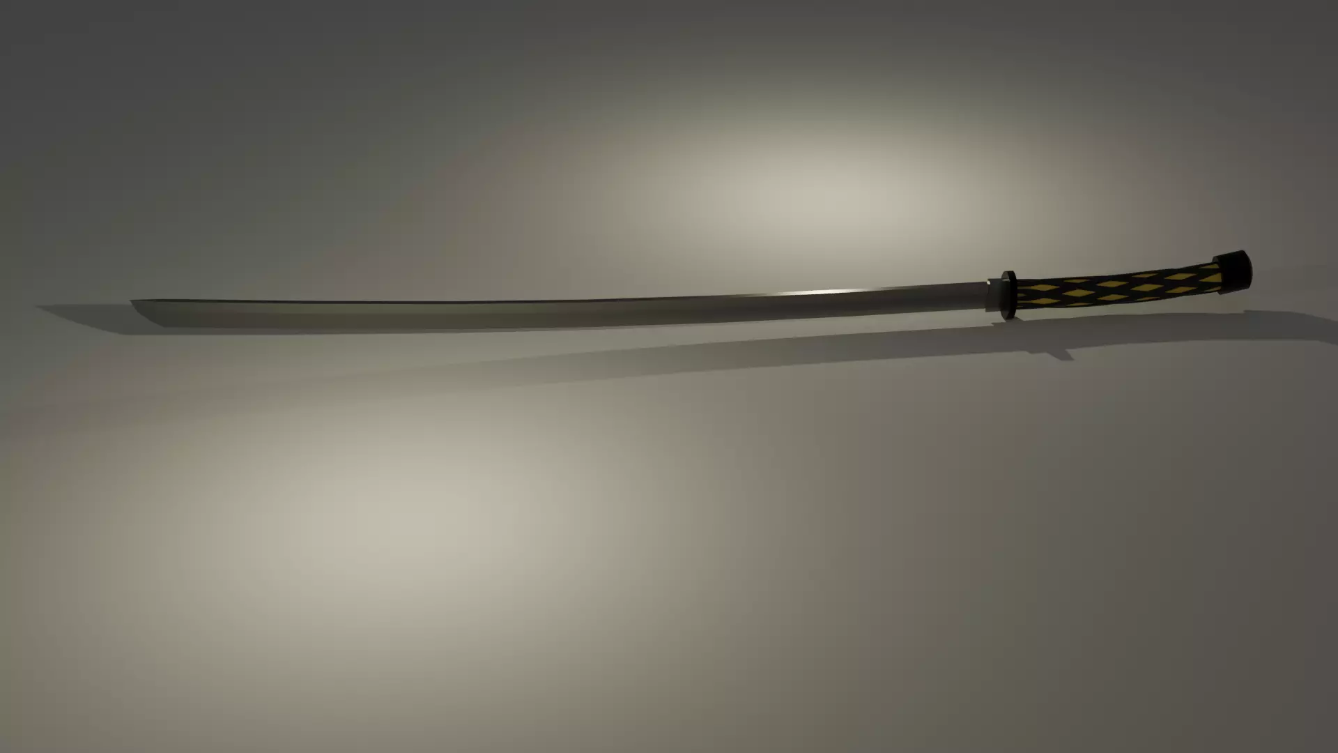 Katana samurai sword Free low-poly 3D model