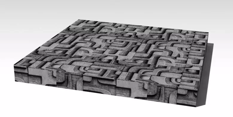 Tiles design 3D model