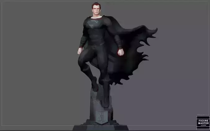 BLACK SUPERMAN JUSTICE LEAGUE JACK SNYDER CUT HENRY CAVILL DC 3D print model