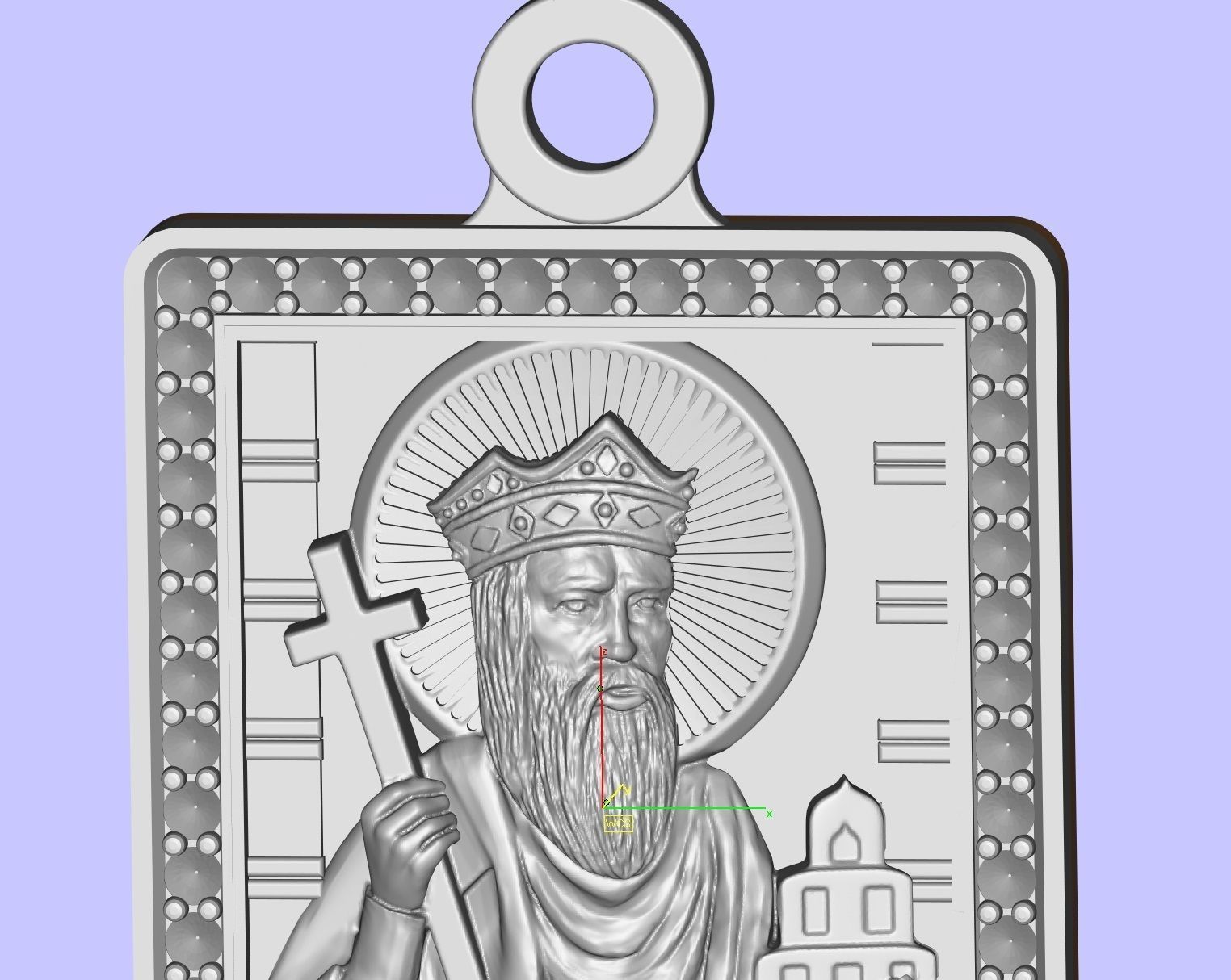 Exclusive Pendant ST Nicholas  3D print model_6