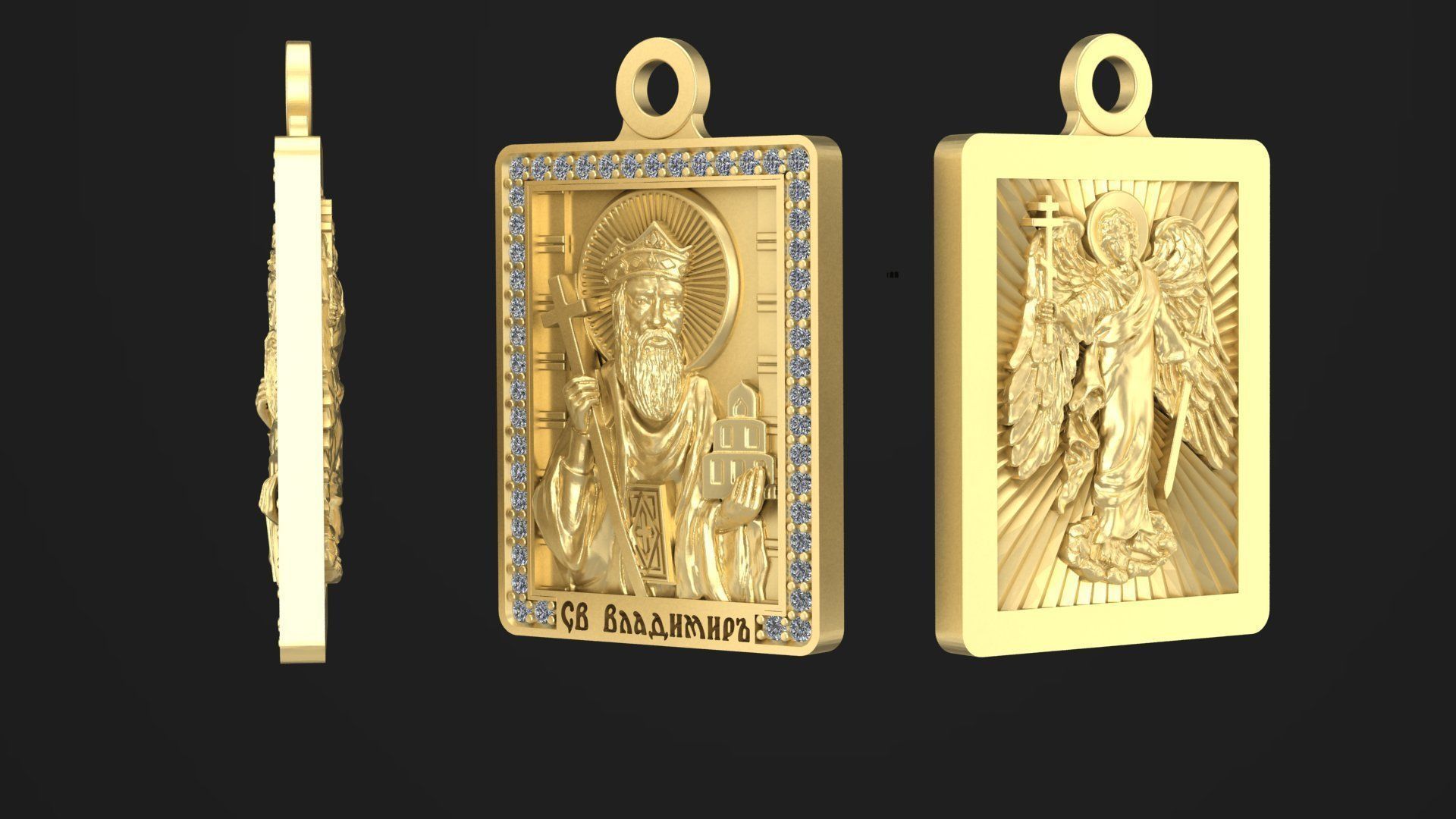 Exclusive Pendant ST Nicholas  3D print model_1