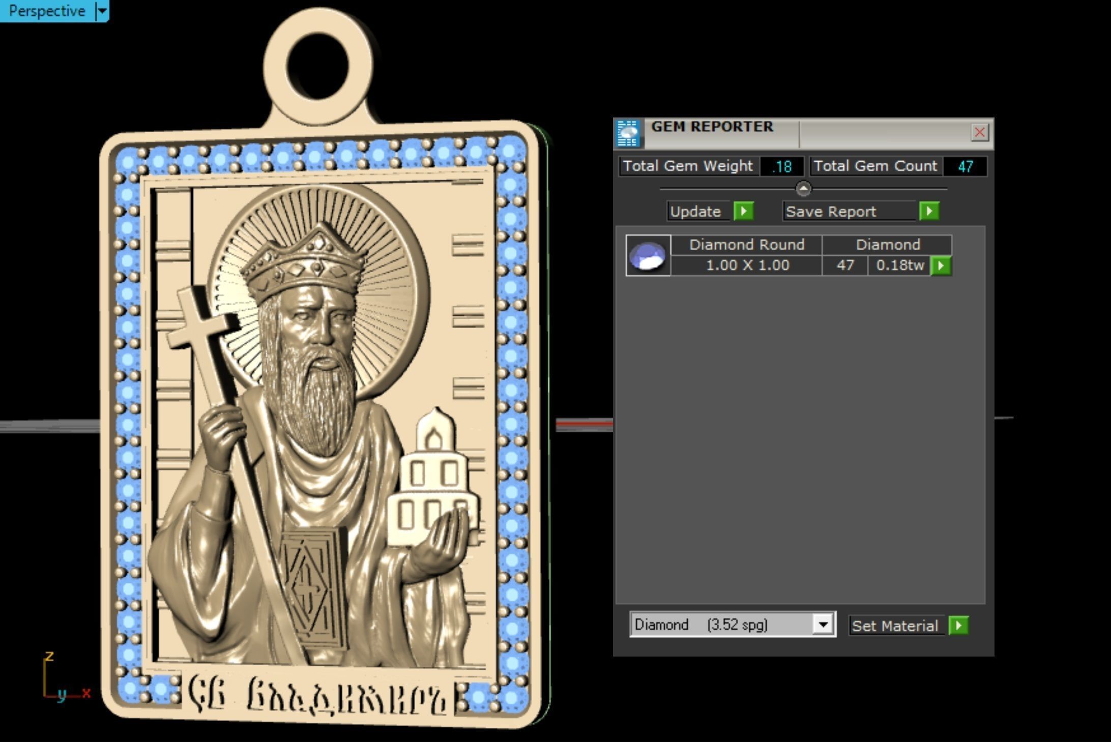Exclusive Pendant ST Nicholas  3D print model_8