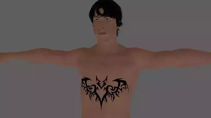 Rigged Male Character 17 3D model