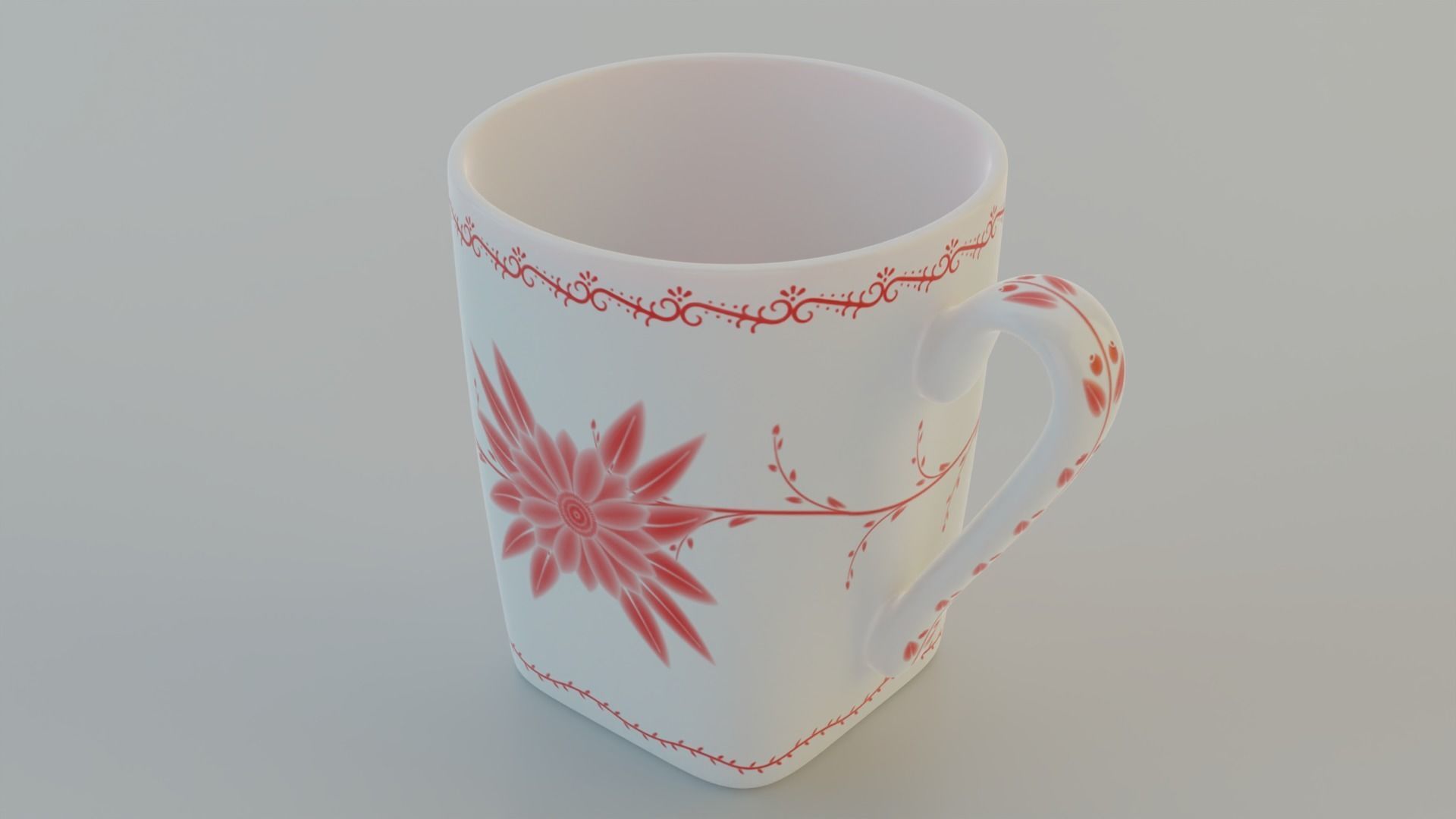 Cup with a pattern 3D model_6