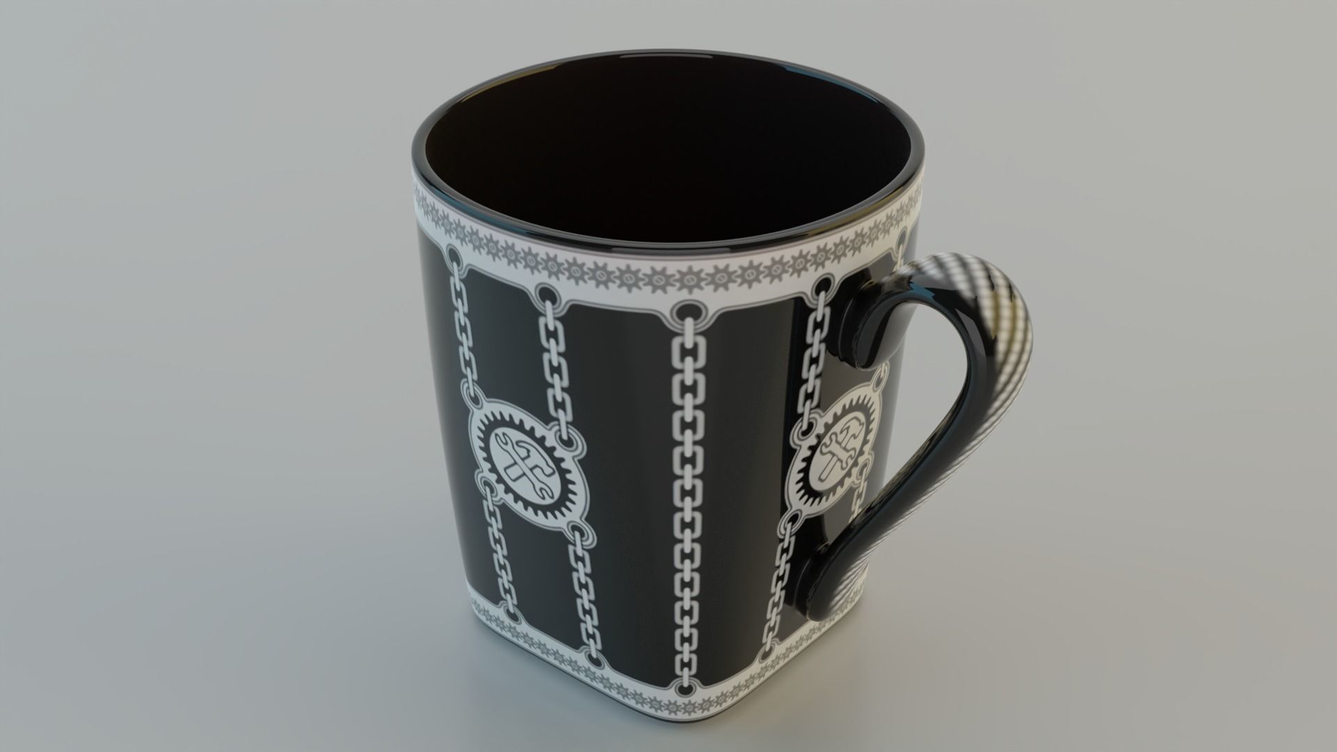 Cup with a pattern 3D model_8