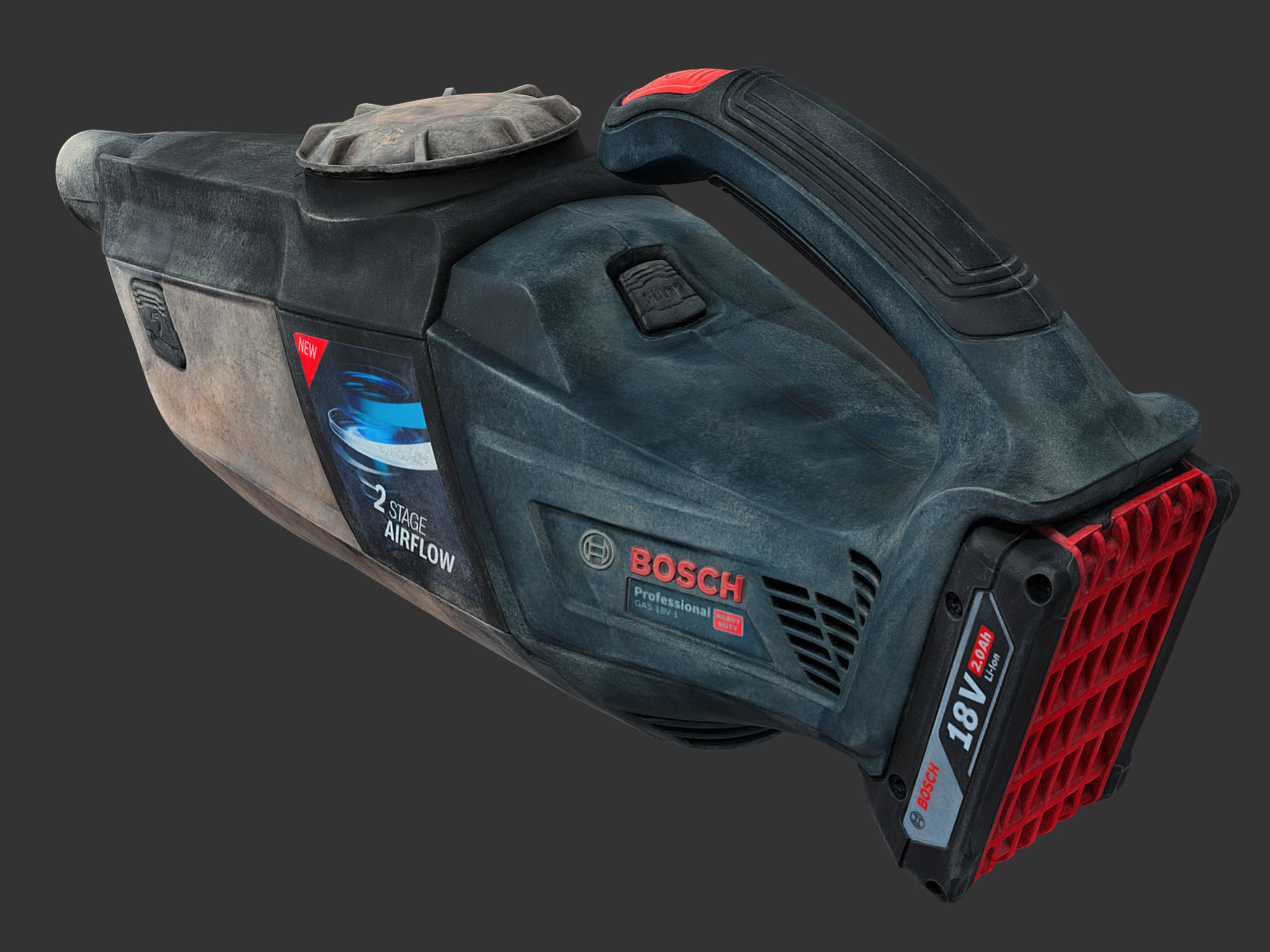 Bosch GAS 18V-1 Handheld Vacuum Cleaner RAW Scan 3D model_2