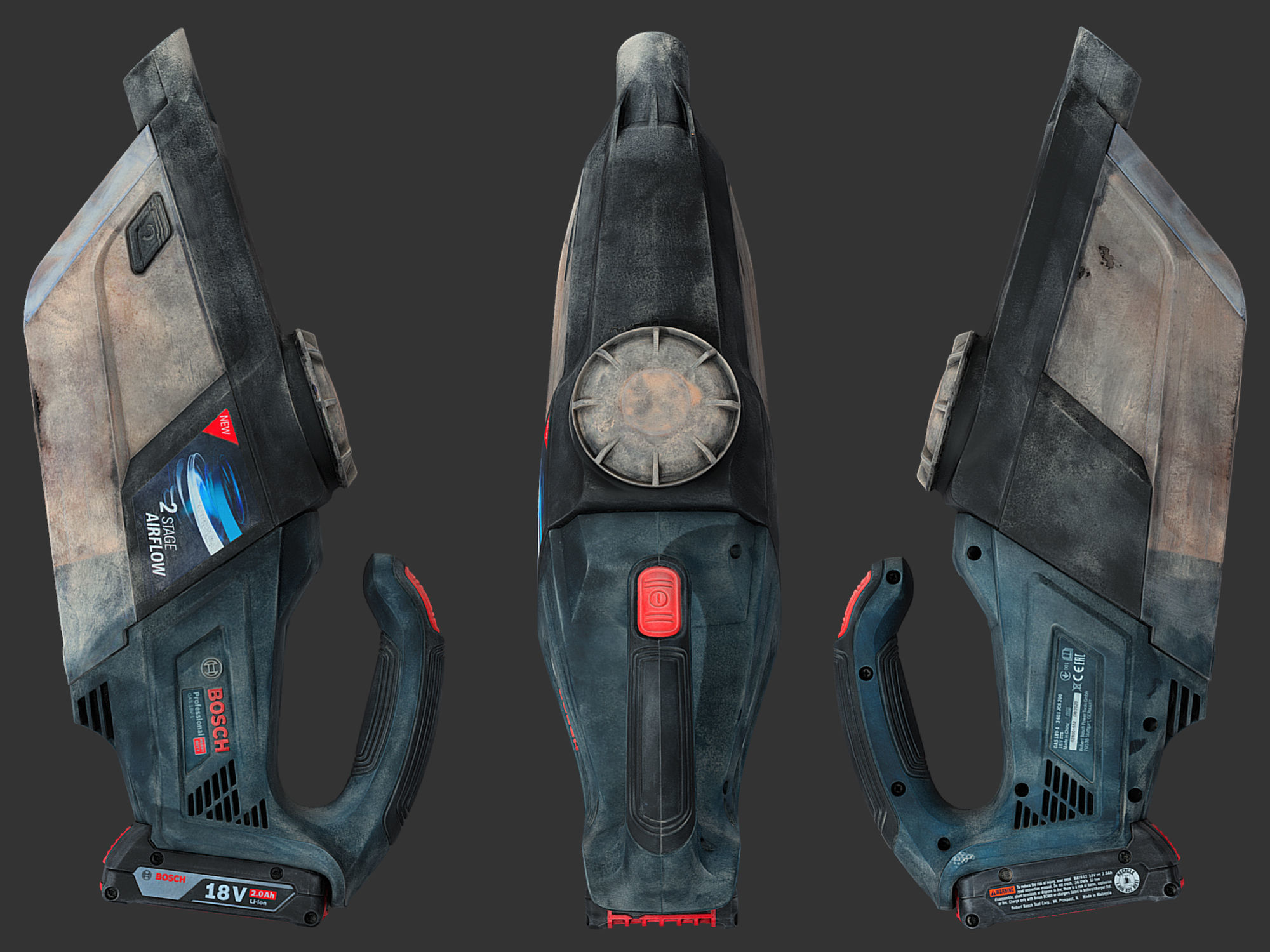 Bosch GAS 18V-1 Handheld Vacuum Cleaner RAW Scan 3D model_10