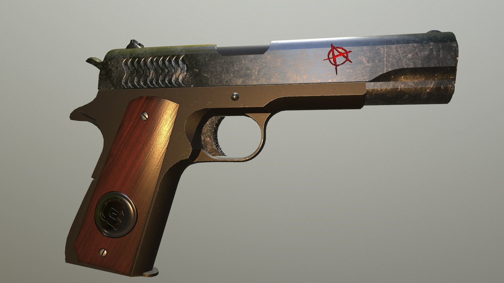 Military camp Low-poly 3D model_9