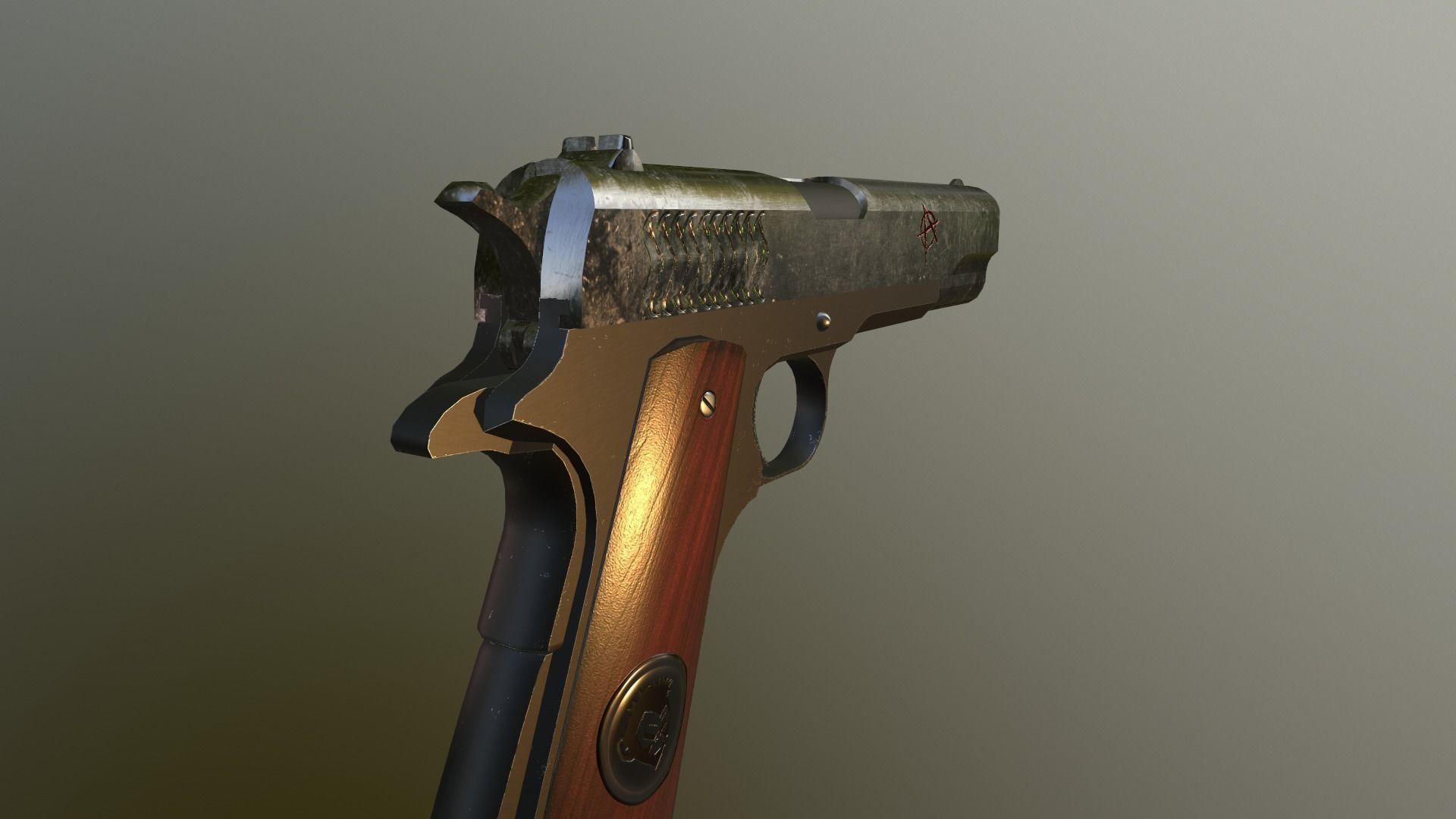 Military camp Low-poly 3D model_10