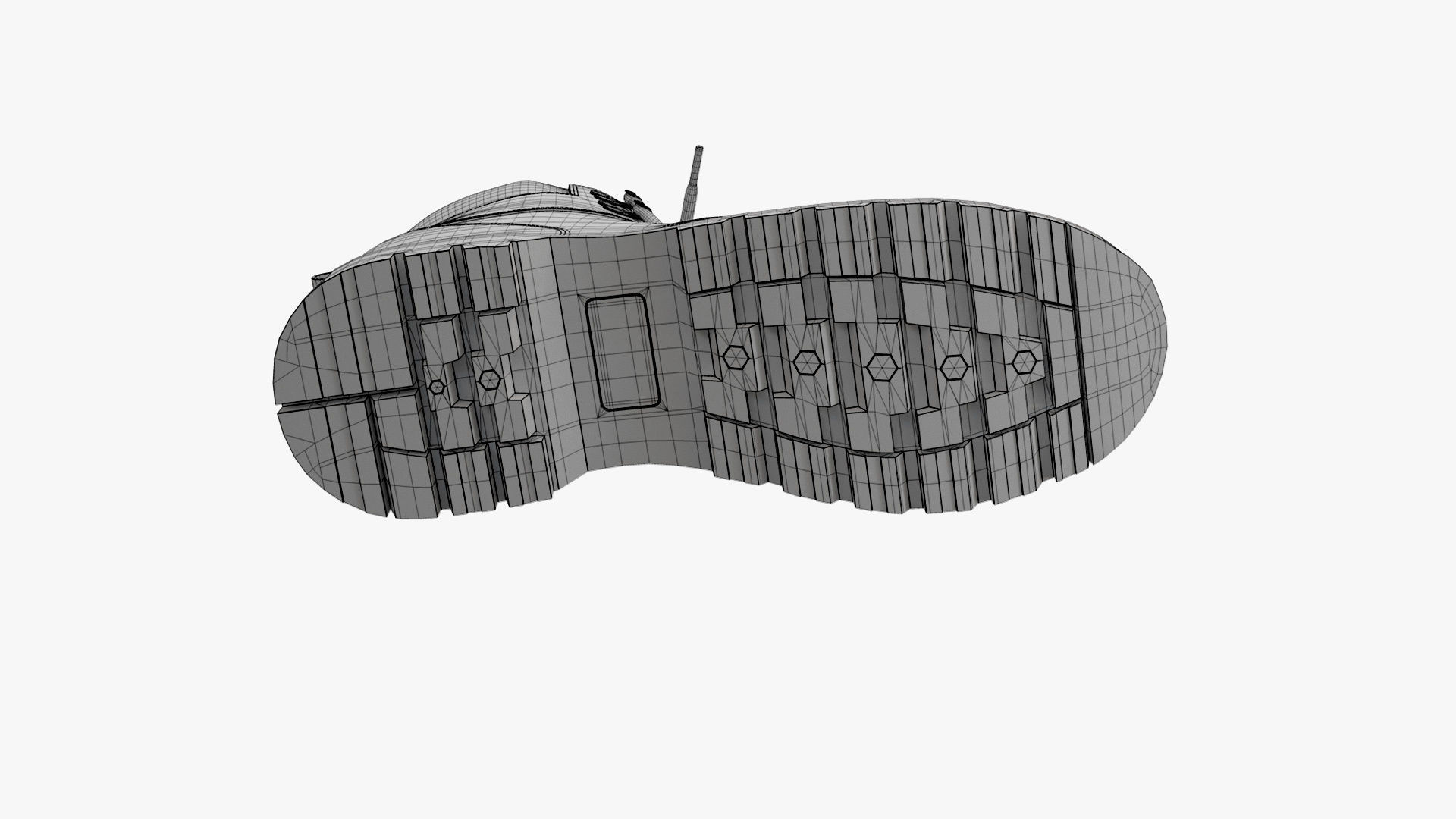 Steel Toe Work Boots Grey 3D model_15