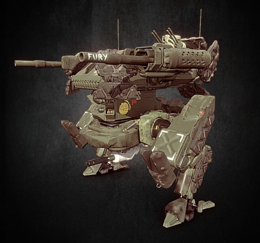 AR-22 Armadillo Heavy Battle Mech 3D print model_13