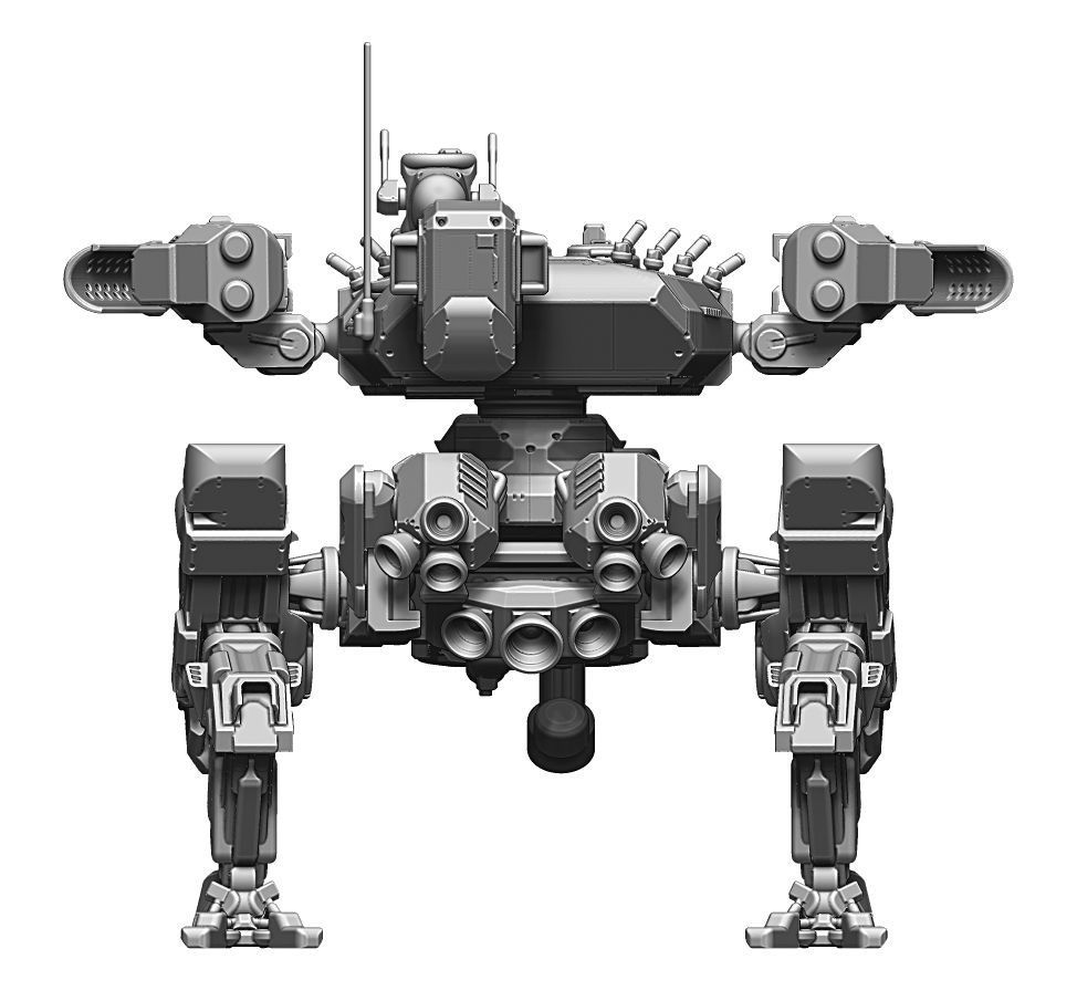 AR-22 Armadillo Heavy Battle Mech 3D print model_5